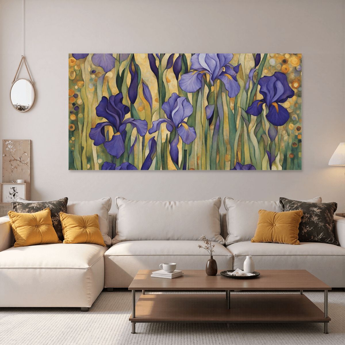 60" x 30" Printed Canvas Fabric Wall Art - No Frame (Made in USA)