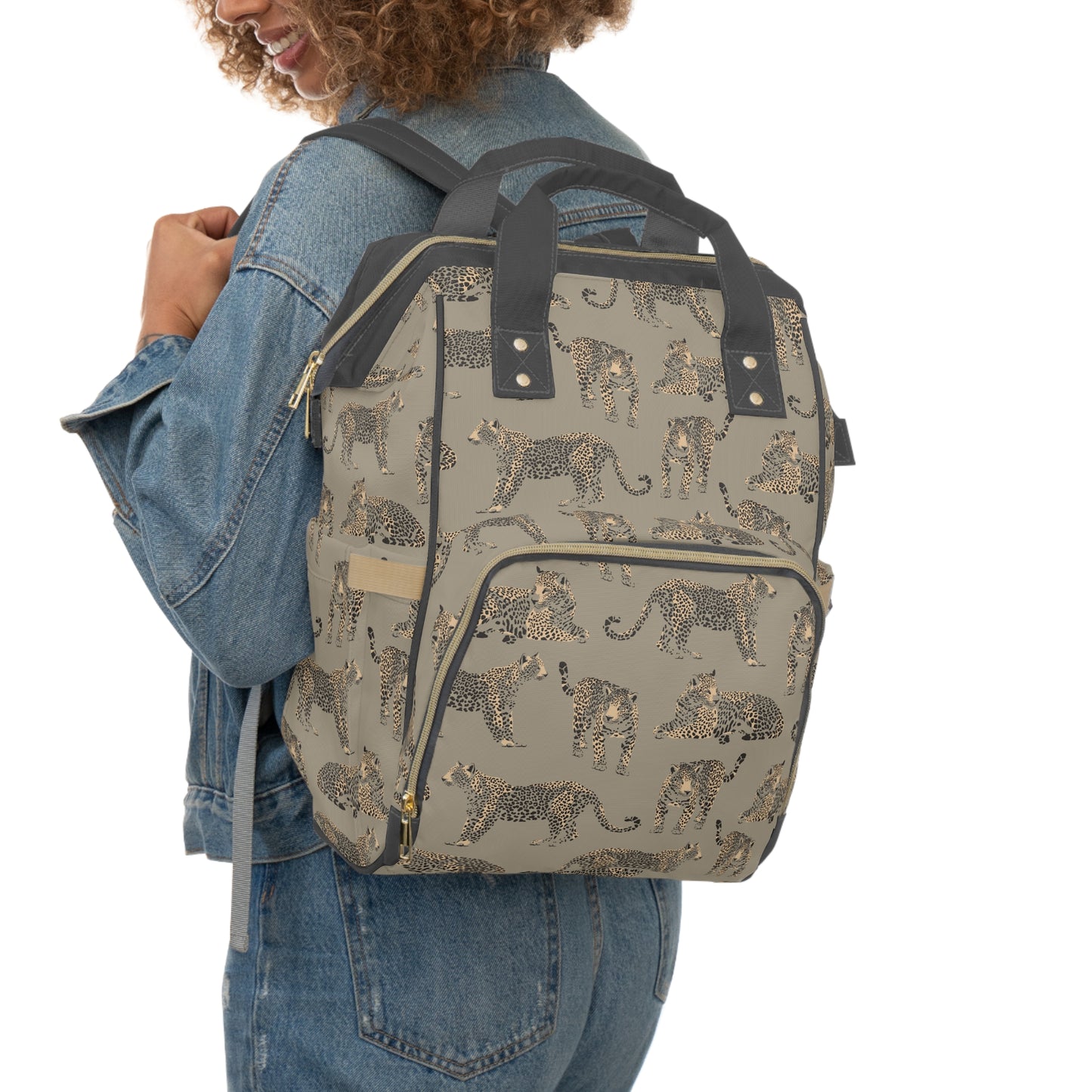 Leopards Multifunctional Diaper Backpack