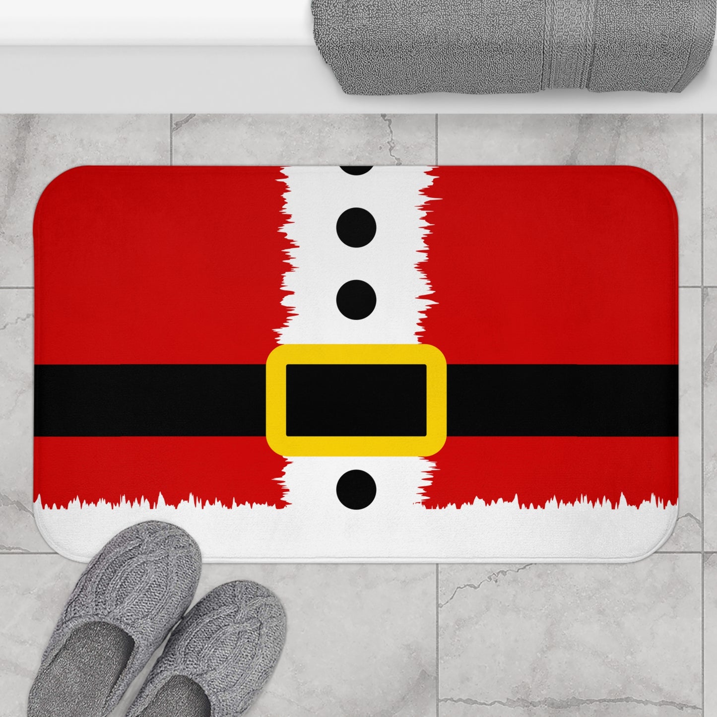 Santa Suit Polyester Shower Curtain