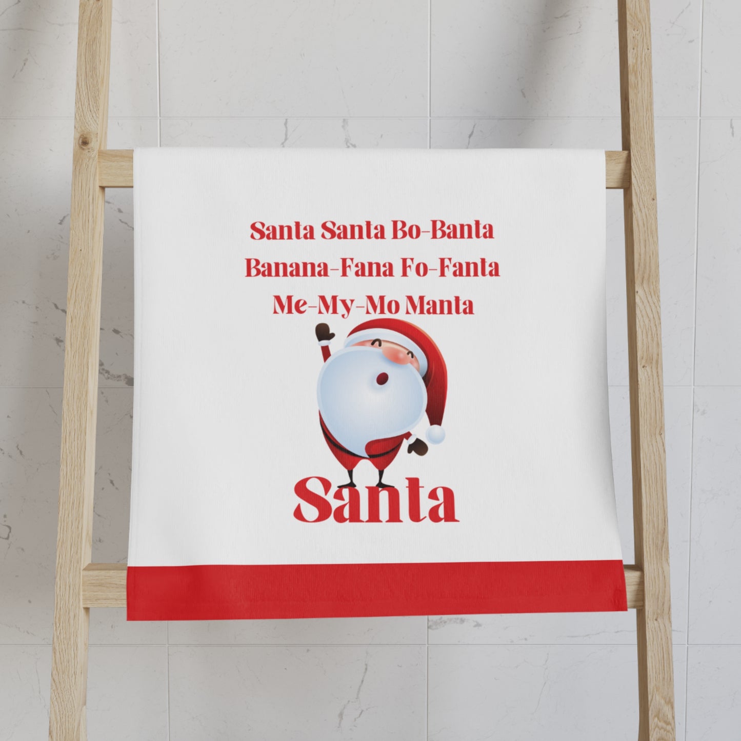 Santa Name Game Hand Towel