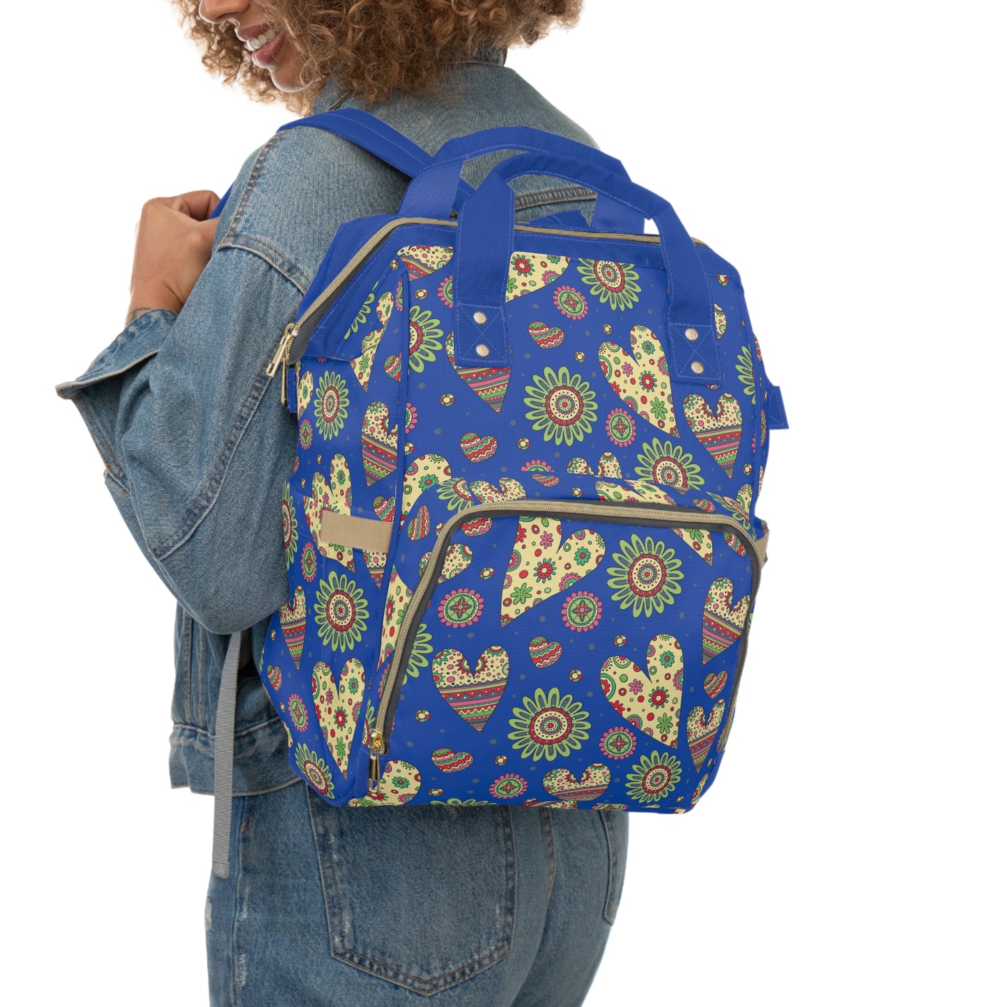 Happy Hearts Multifunctional Diaper Backpack
