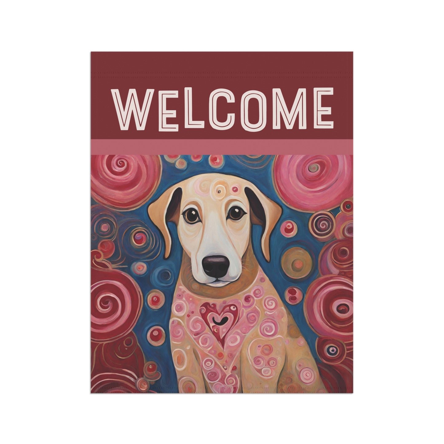 Lola Welcome 2-Sided Garden & House Flag/Banner