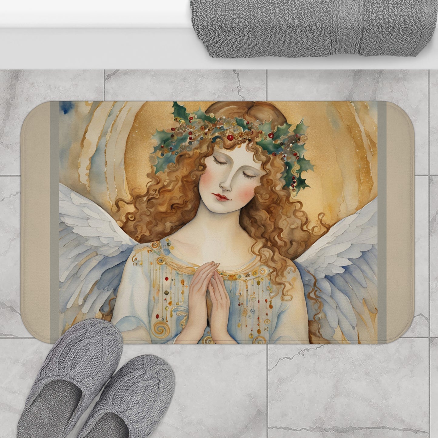 Guardian Angel Microfiber Bath Mat