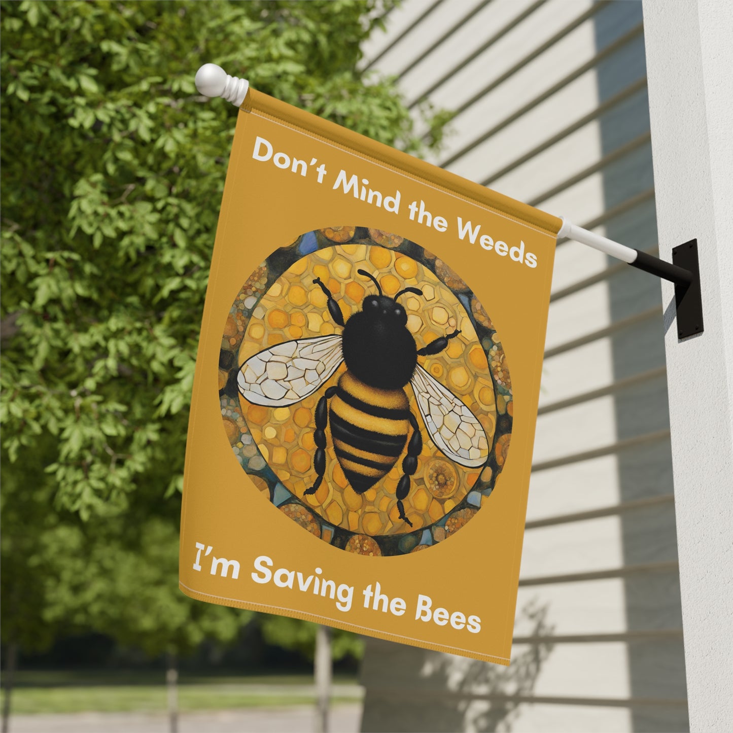 Saving the Bees 2-Sided Garden & House Flag/Banner