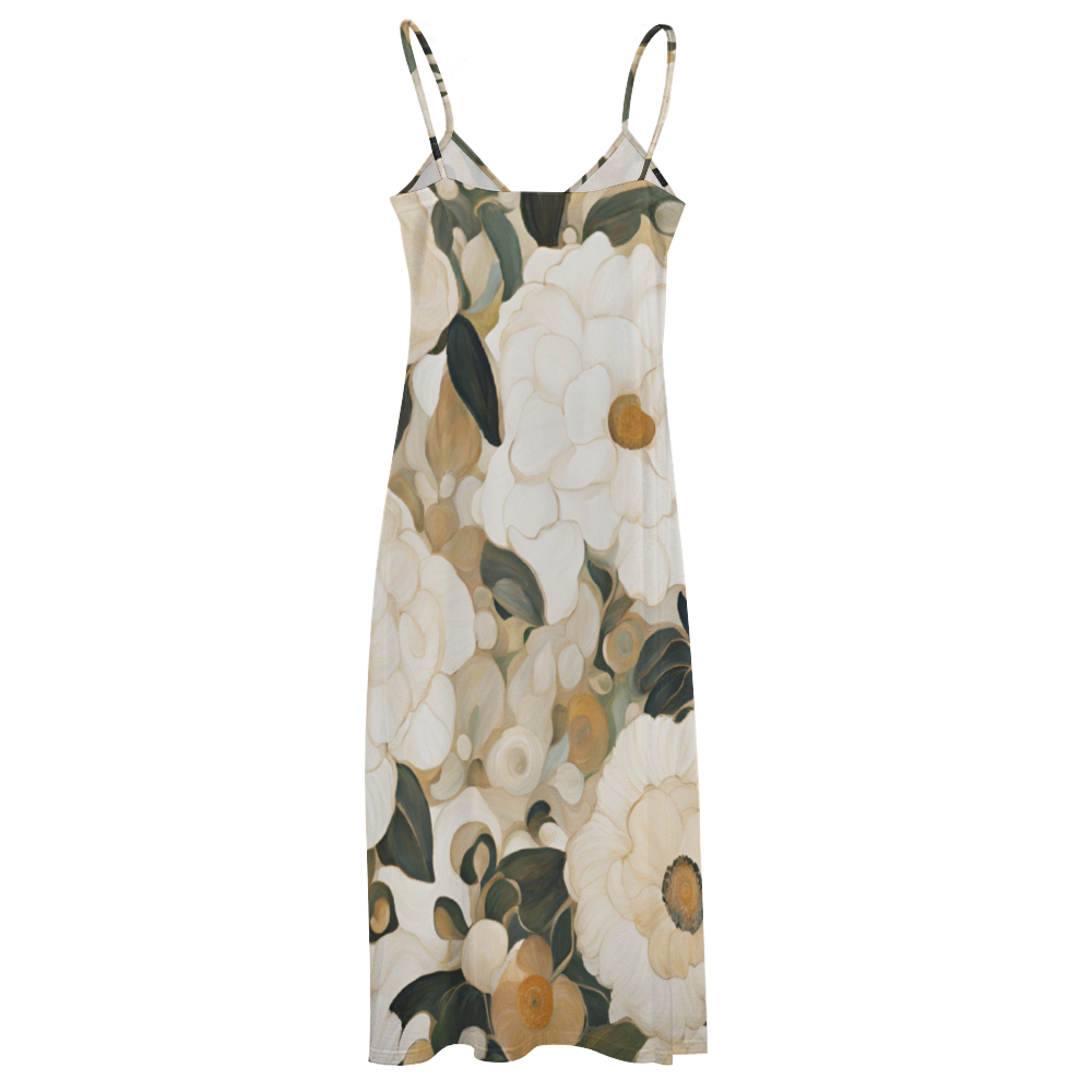 Sharon Floral Women's Summer Fashion Maxi Slip Dress