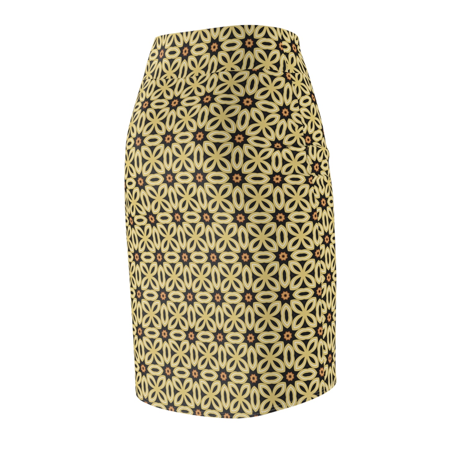 Yellow Daisy Women's Pencil Skirt