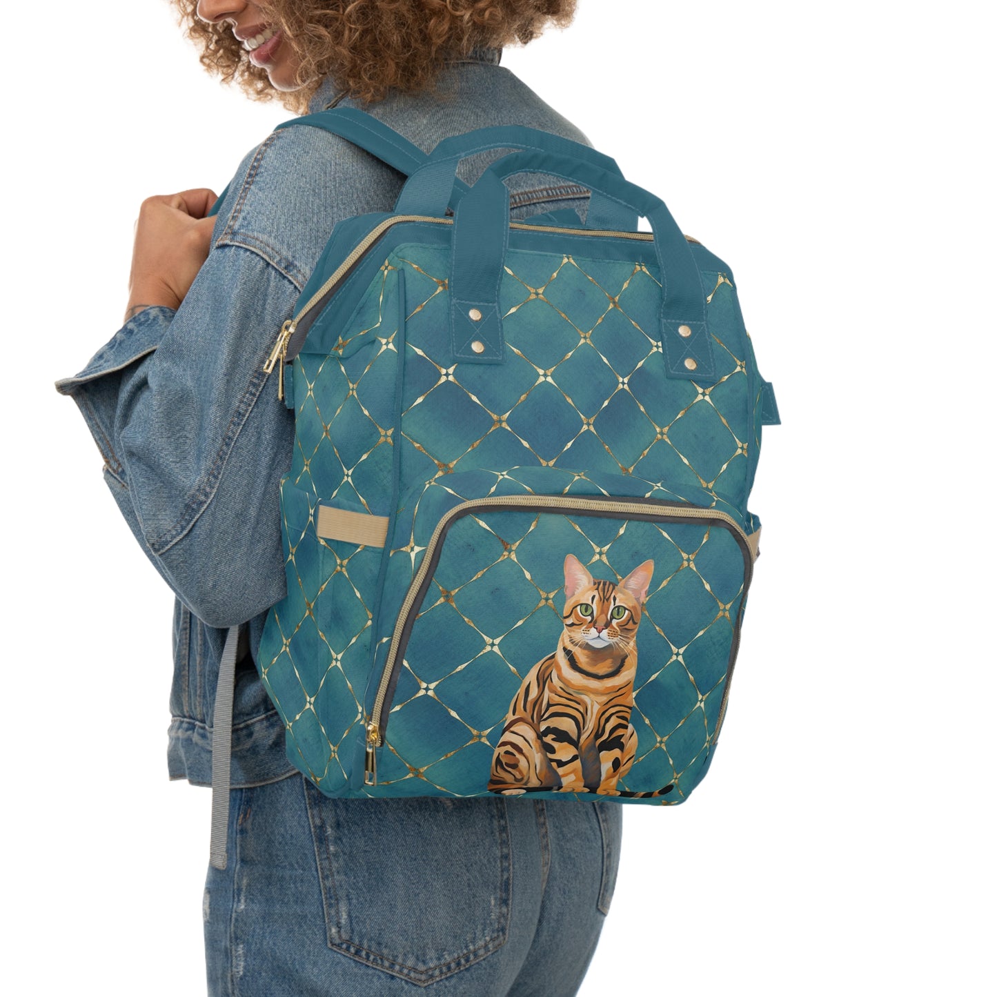 Bengal Cat Multifunctional Backpack