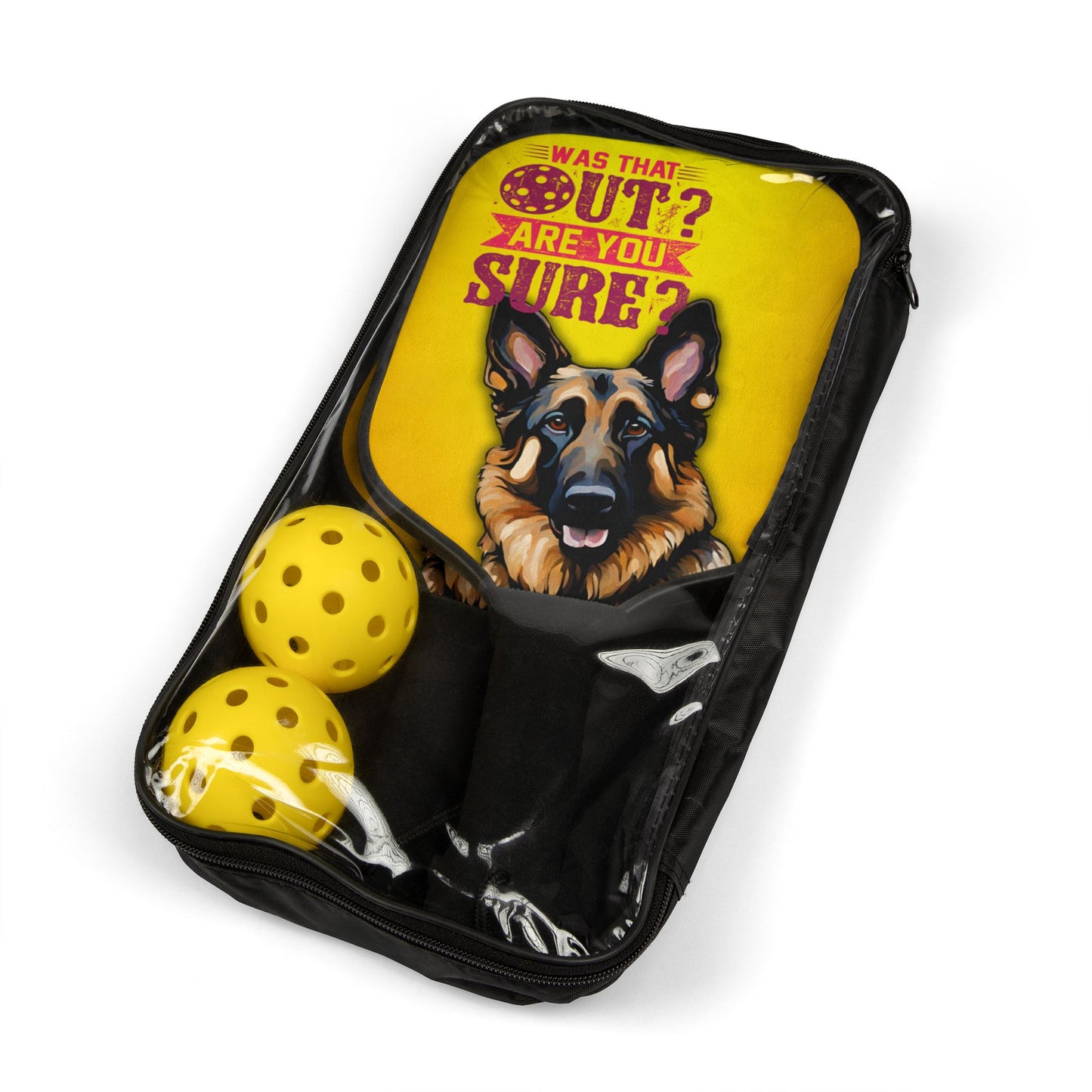 German Shepherd Was That Out Pickleball Kit
