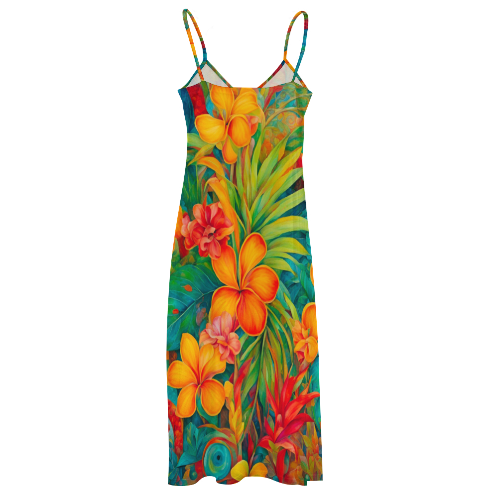Saint Lucia Women's Summer Fashion Maxi Slip Dress