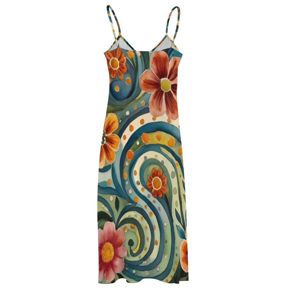 Helena Women's Summer Fashion Maxi Slip Dress