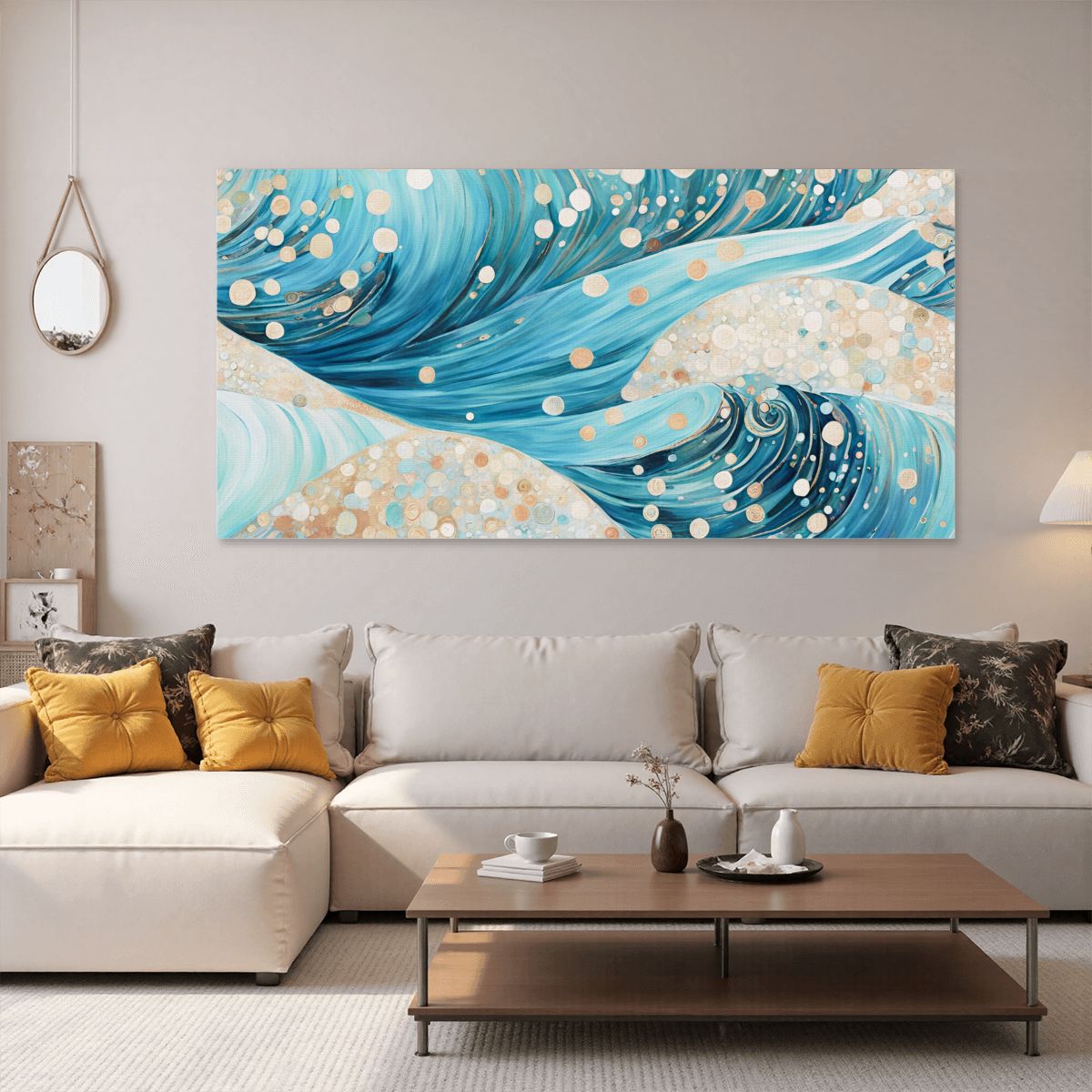 60" x 30" Printed Canvas Fabric Wall Art - No Frame (Made in USA)