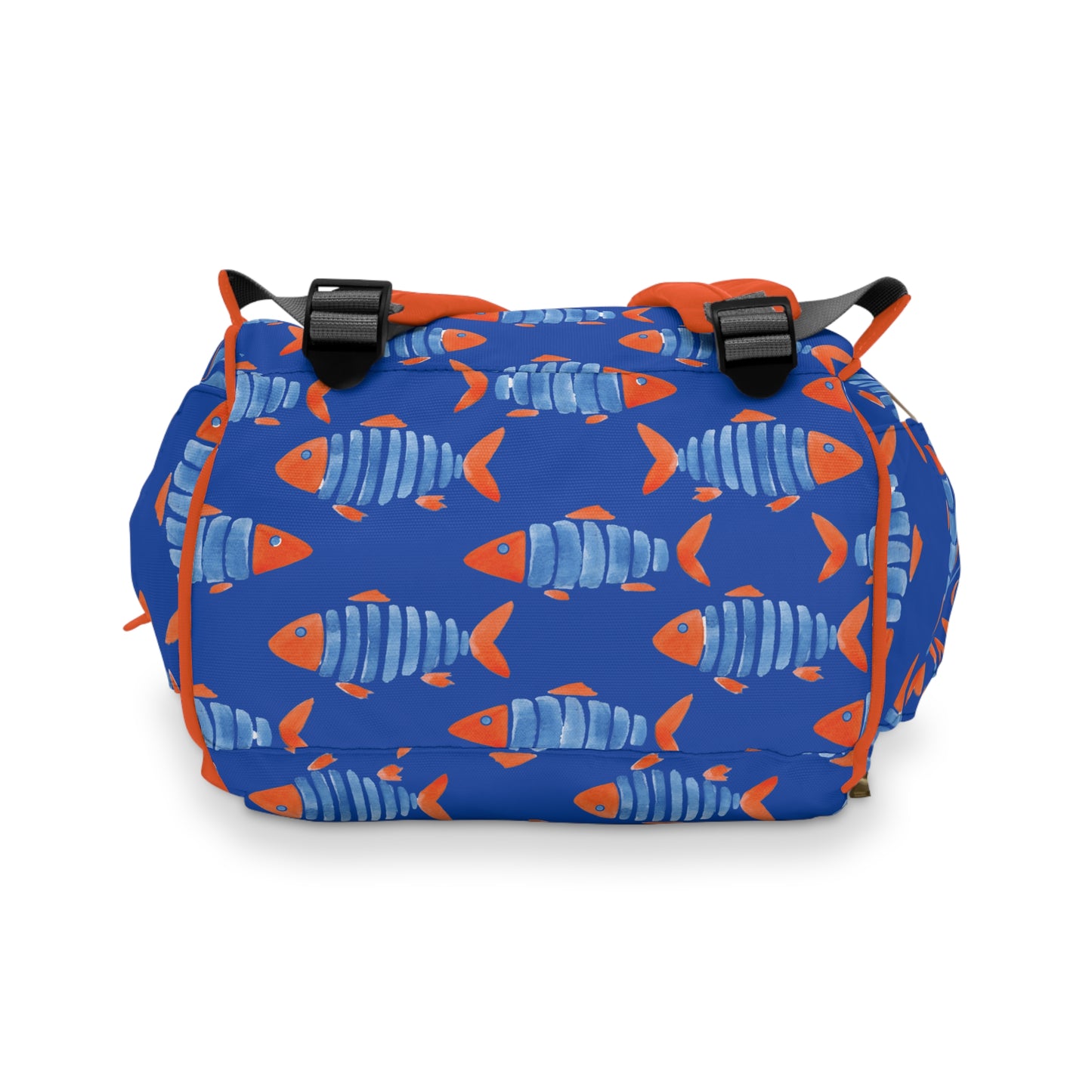 Fish Batik Multifunctional Diaper Backpack