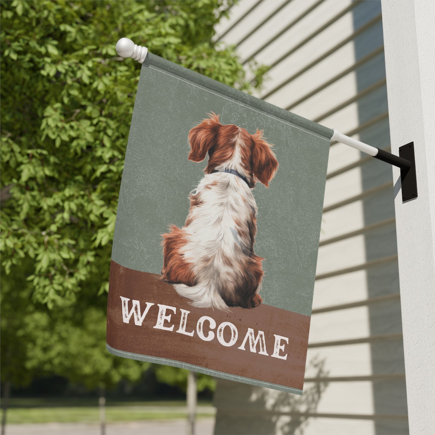 Brittany Welcome 2-Sided Garden & House Flag/Banner