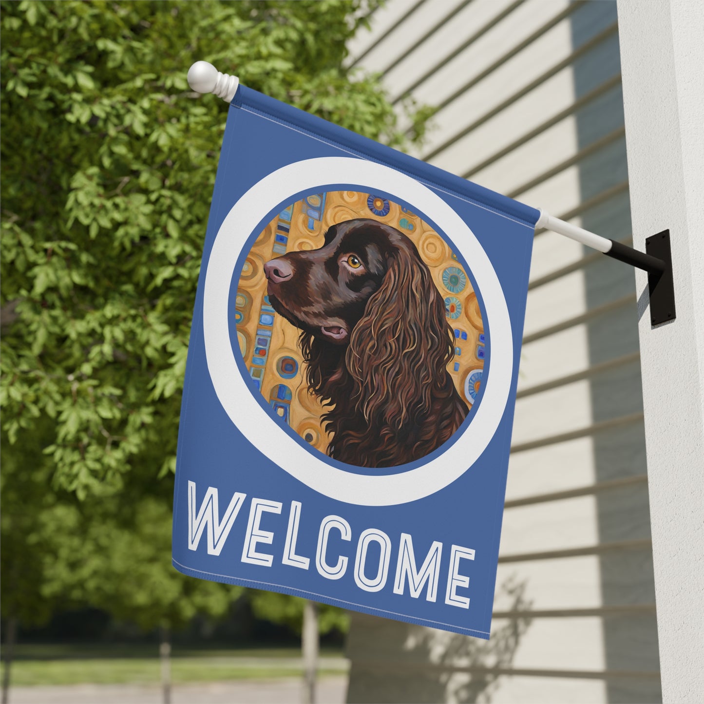 Boykin Welcome 2-Sided Garden & House Flag/Banner