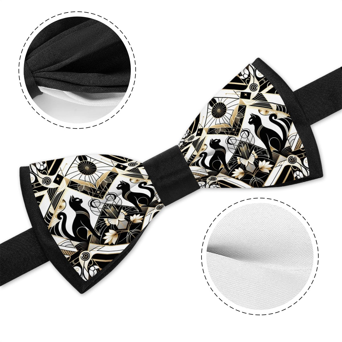 1920's Cats Adjustable Bow Tie