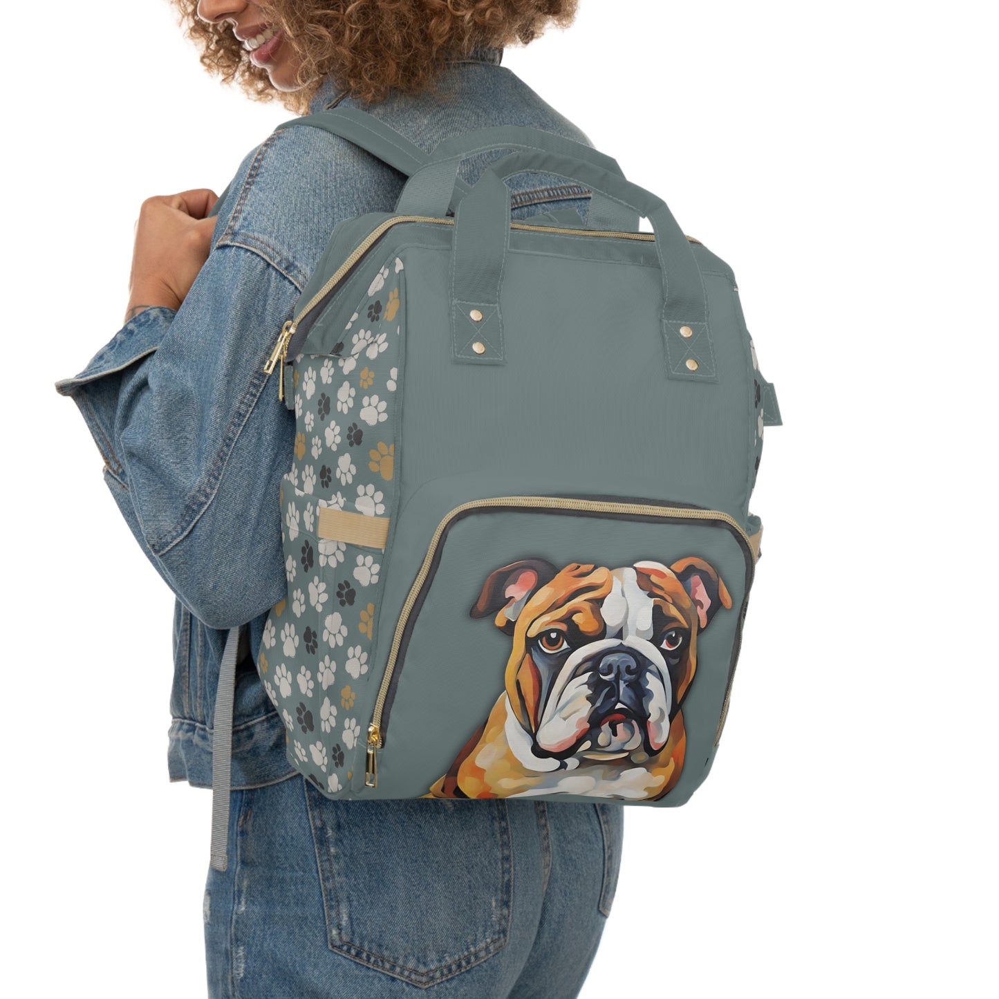 English Bulldog Multifunctional Backpack