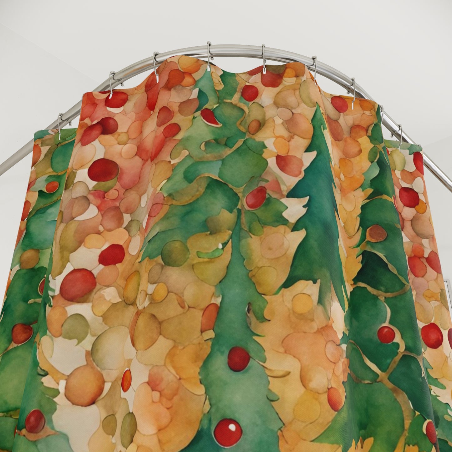 Christmas Tree Folly Polyester Shower Curtain