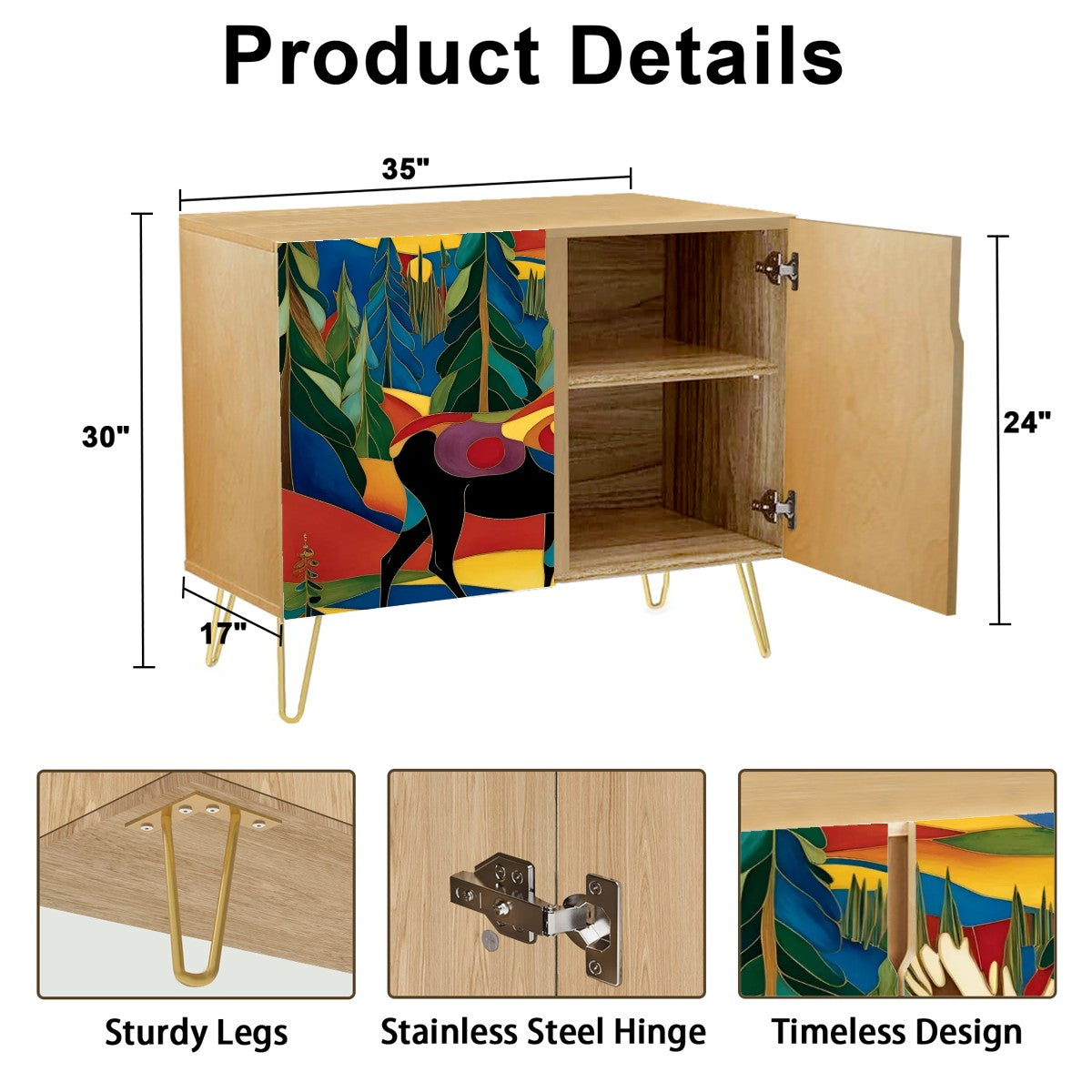 Wooden Storage Cabinet