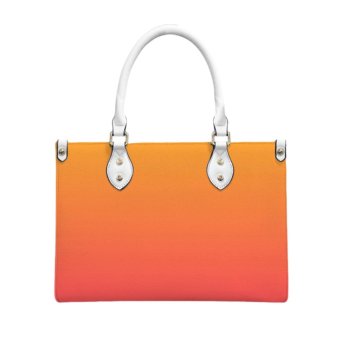 Orange Ombre Women's PU Leather Shoulder Handbag
