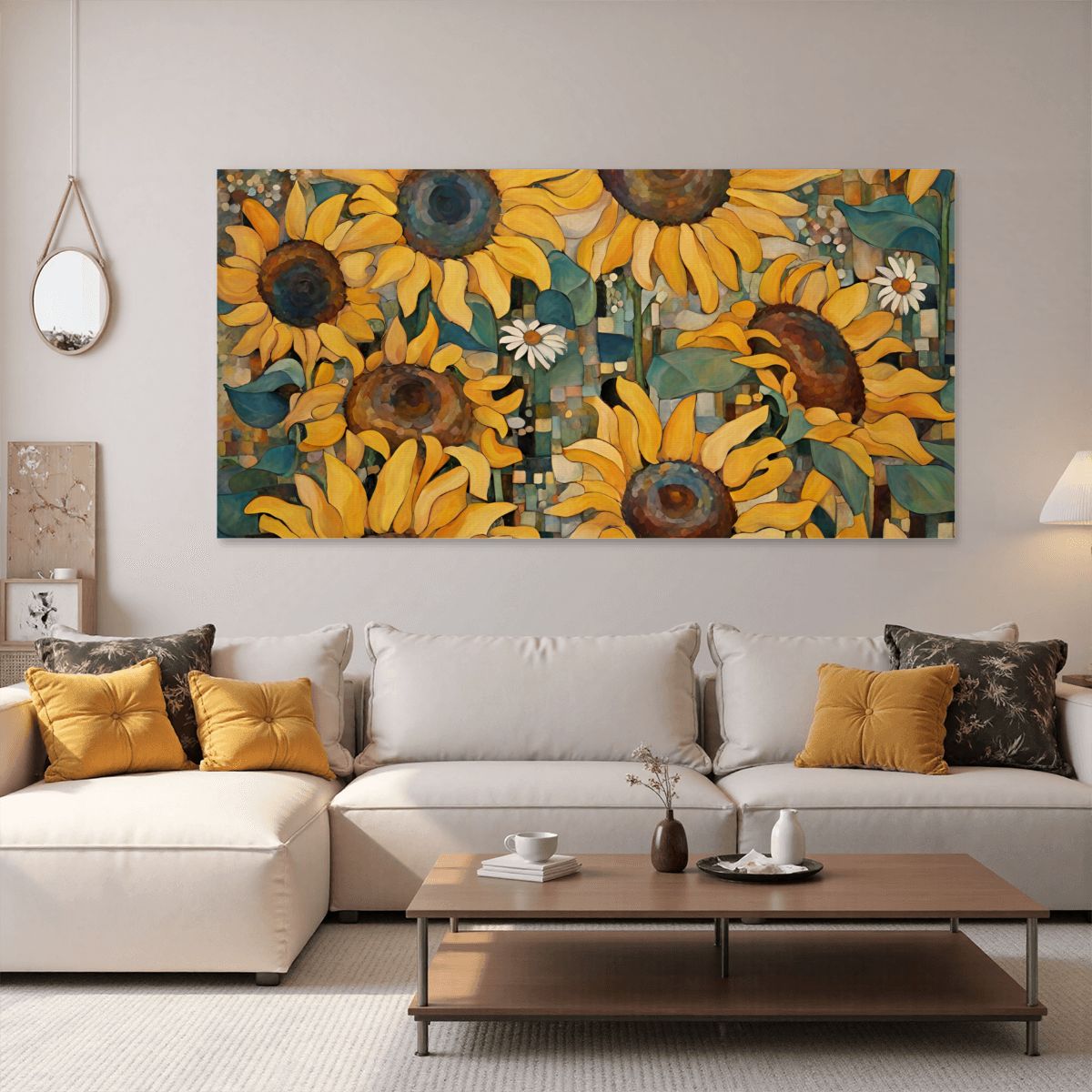 60" x 30" Printed Canvas Fabric Wall Art - No Frame (Made in USA)