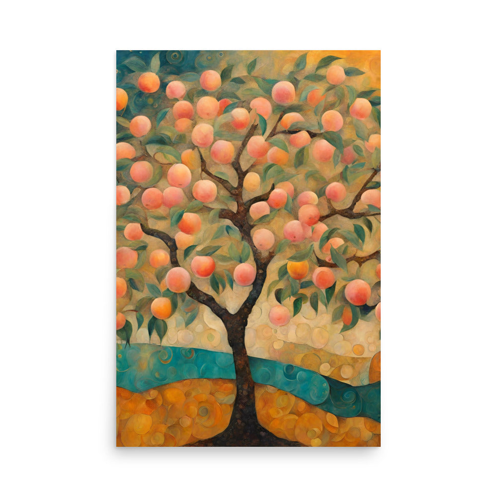 Peach Tree Poster