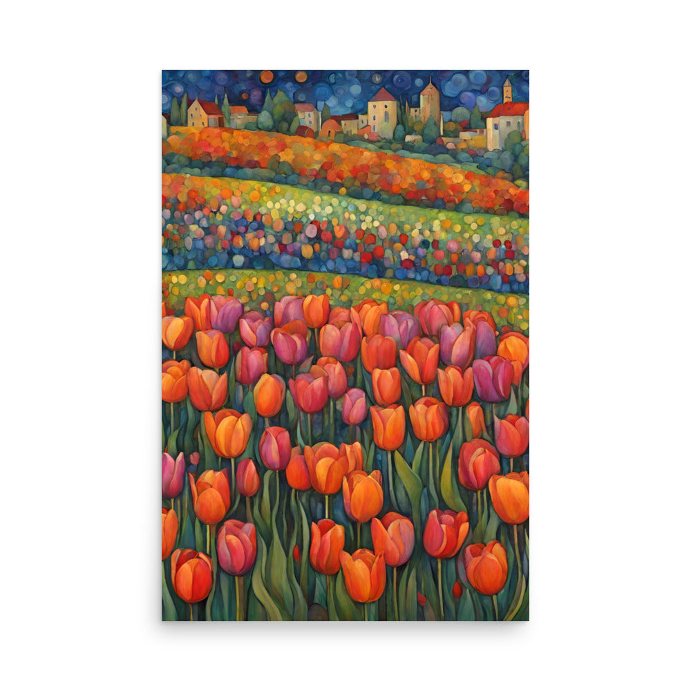 Tulip Fields Poster