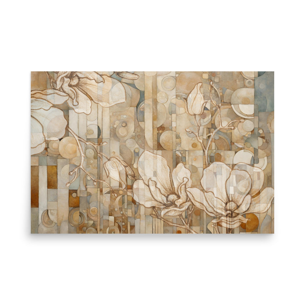 Camelot Abstract Neutral Art Poster