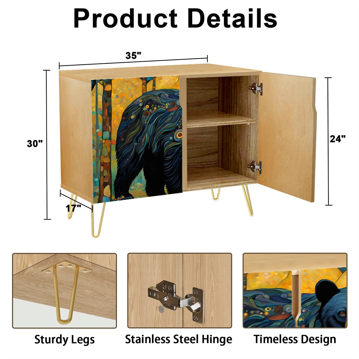 Wooden Storage Cabinet