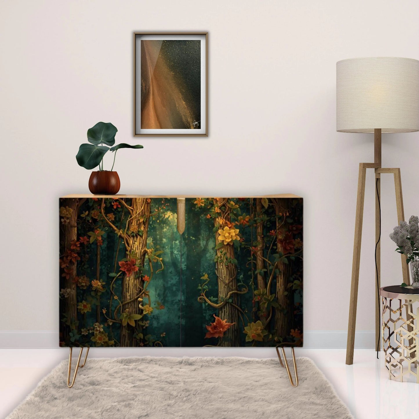 Fantasy Forest Wooden Storage Cabinet (Made in USA)