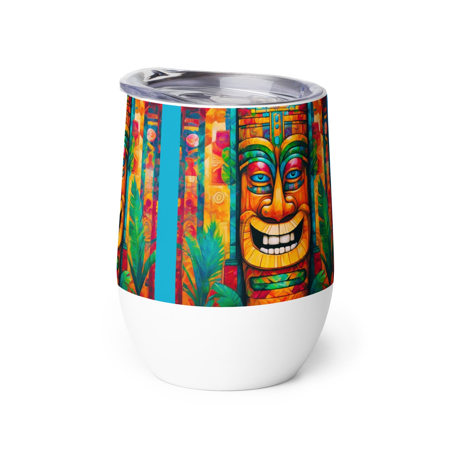 The Tiki Knows Wine tumbler