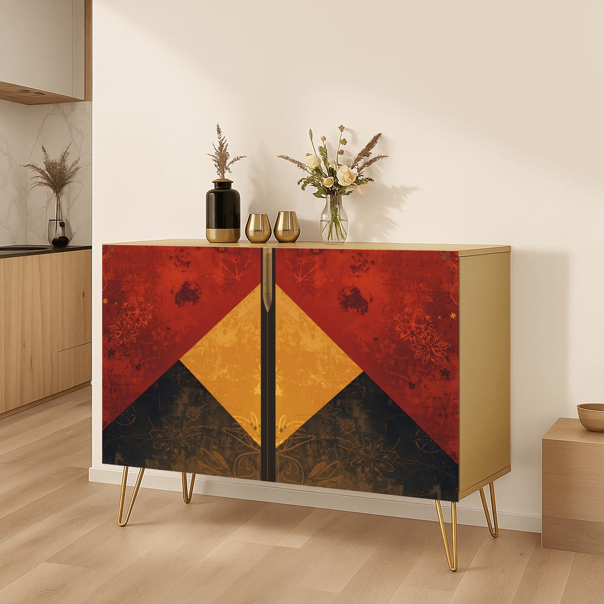 Modern Wooden Storage Cabinet (Made in USA)