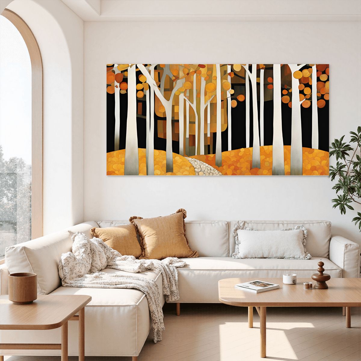 60" x 30" Printed Canvas Fabric Wall Art - No Frame (Made in USA)