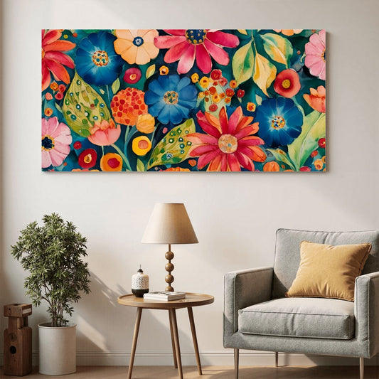 60" x 30" Printed Canvas Fabric Wall Art - No Frame (Made in USA)