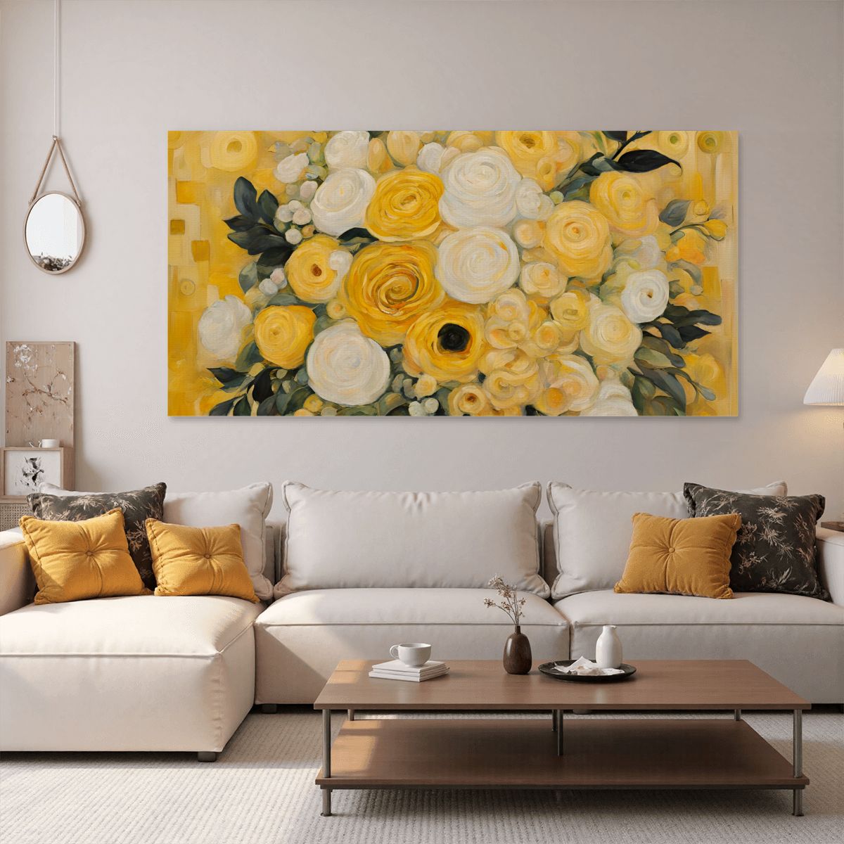 60" x 30" Printed Canvas Fabric Wall Art - No Frame (Made in USA)