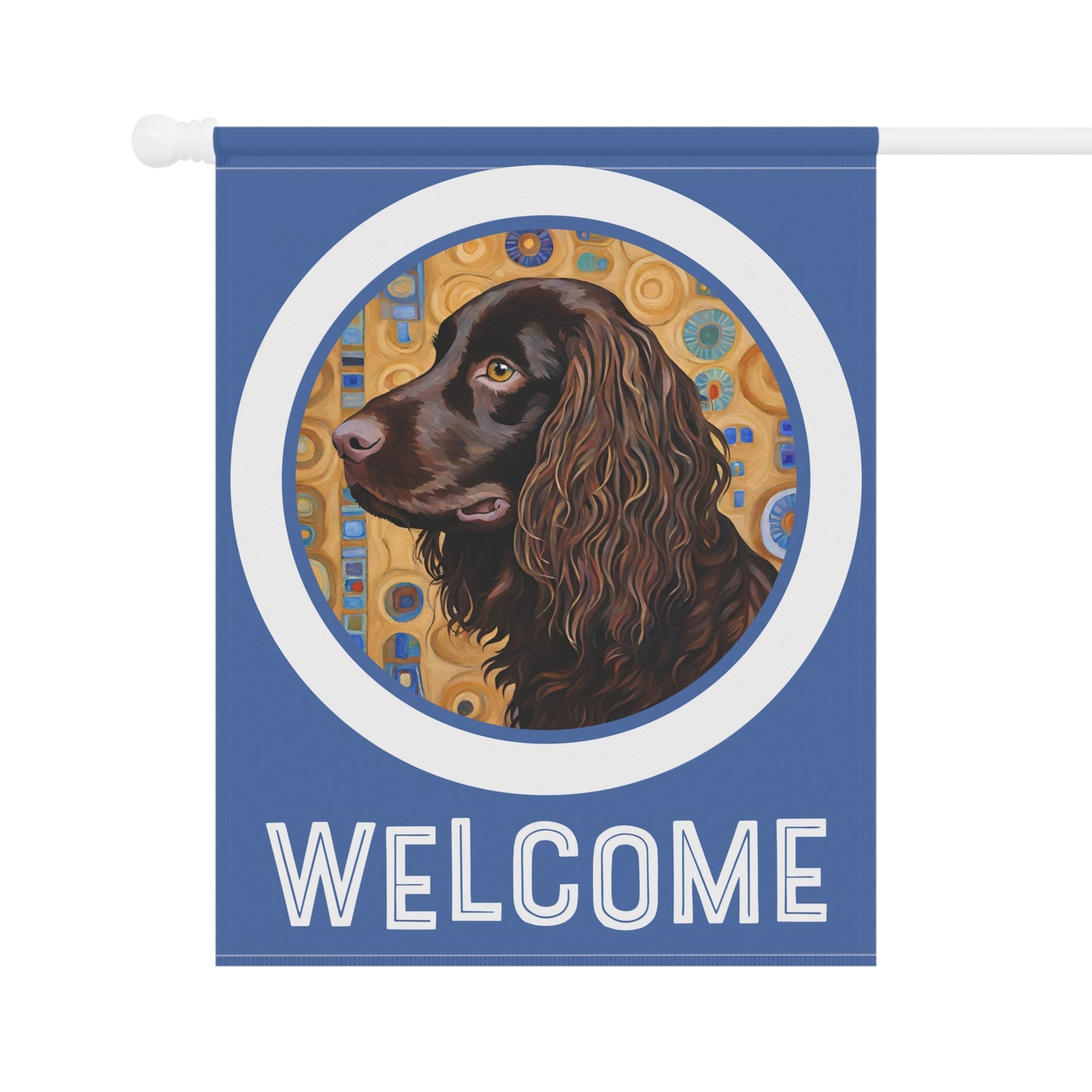 Boykin Welcome 2-Sided Garden & House Flag/Banner