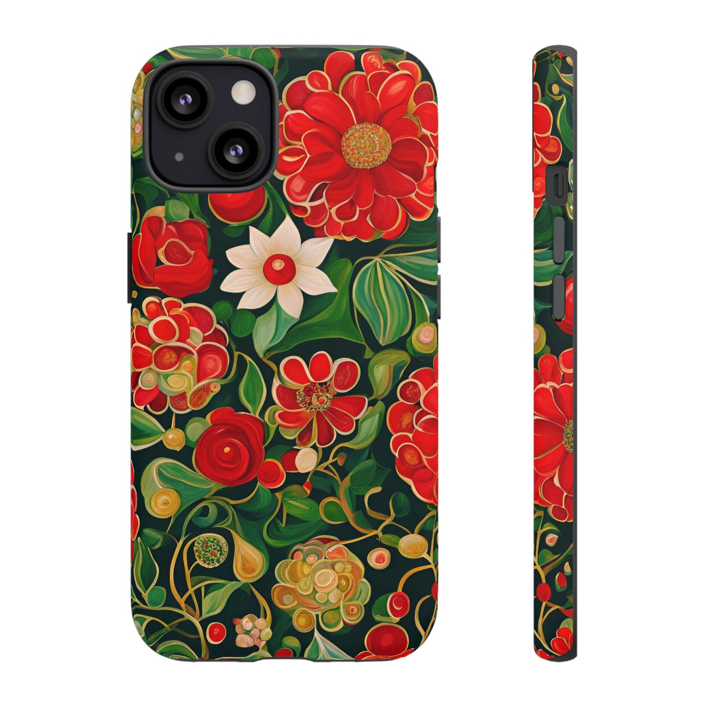 December Flowers iPhone Samsung Galaxy Google Pixel Tough Cases