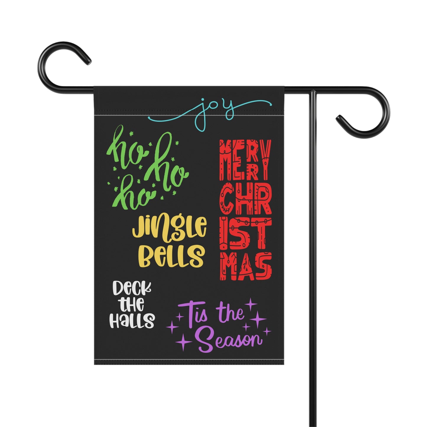 Holiday Words 2-Sided Garden & House Banner