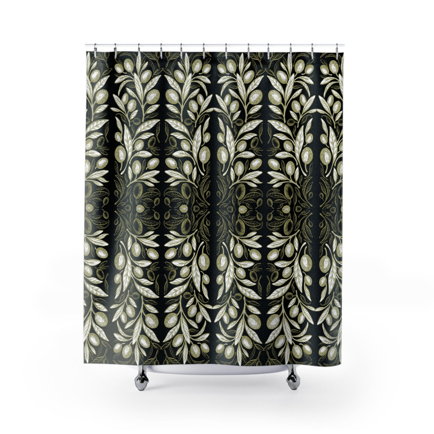 Many Olives Polyester Shower Curtain