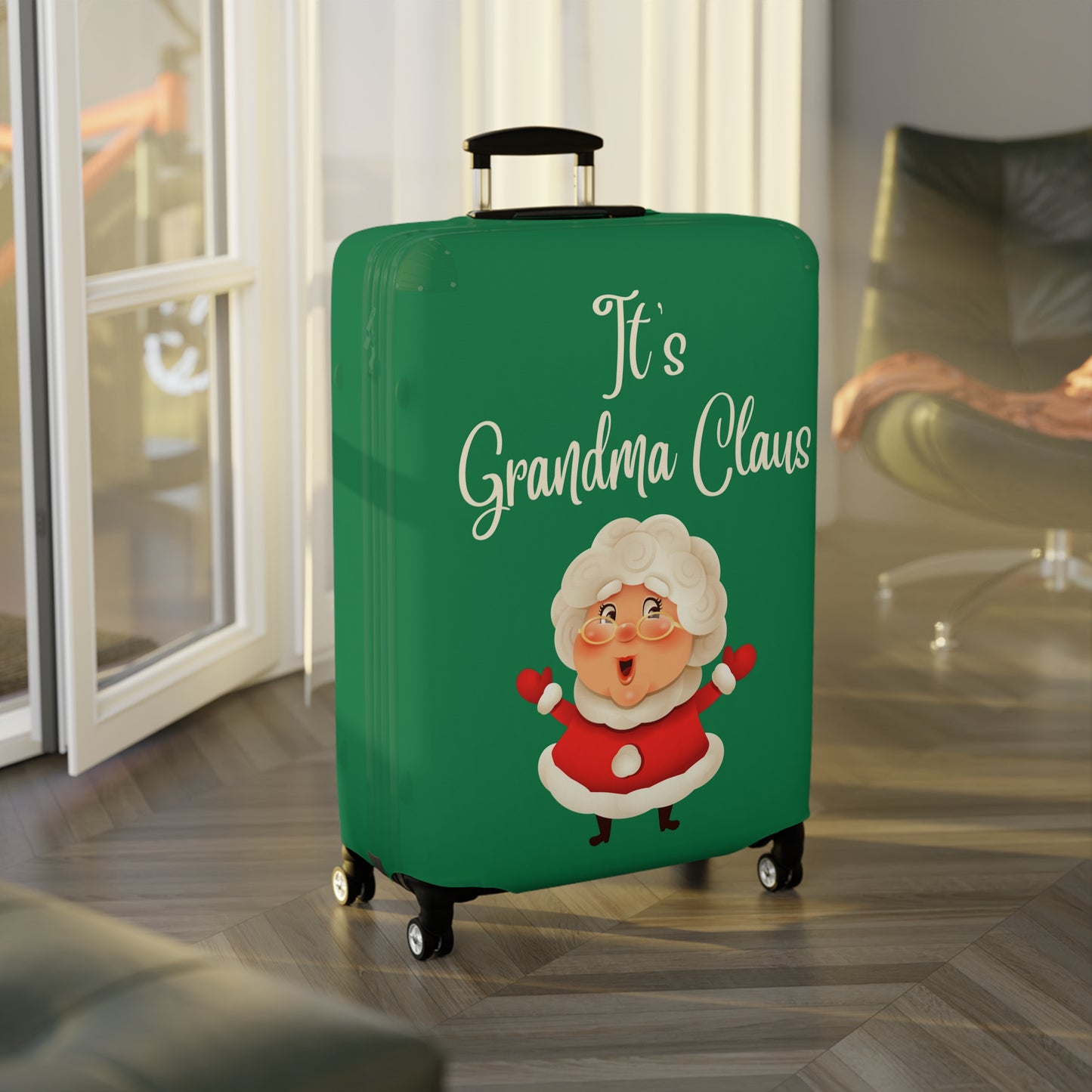 It's Grandma Claus Christmas Luggage Cover