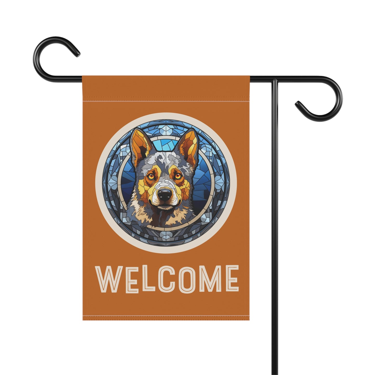 Australian Cattle Dog Welcome 2-Sided Garden & House Flag/Banner