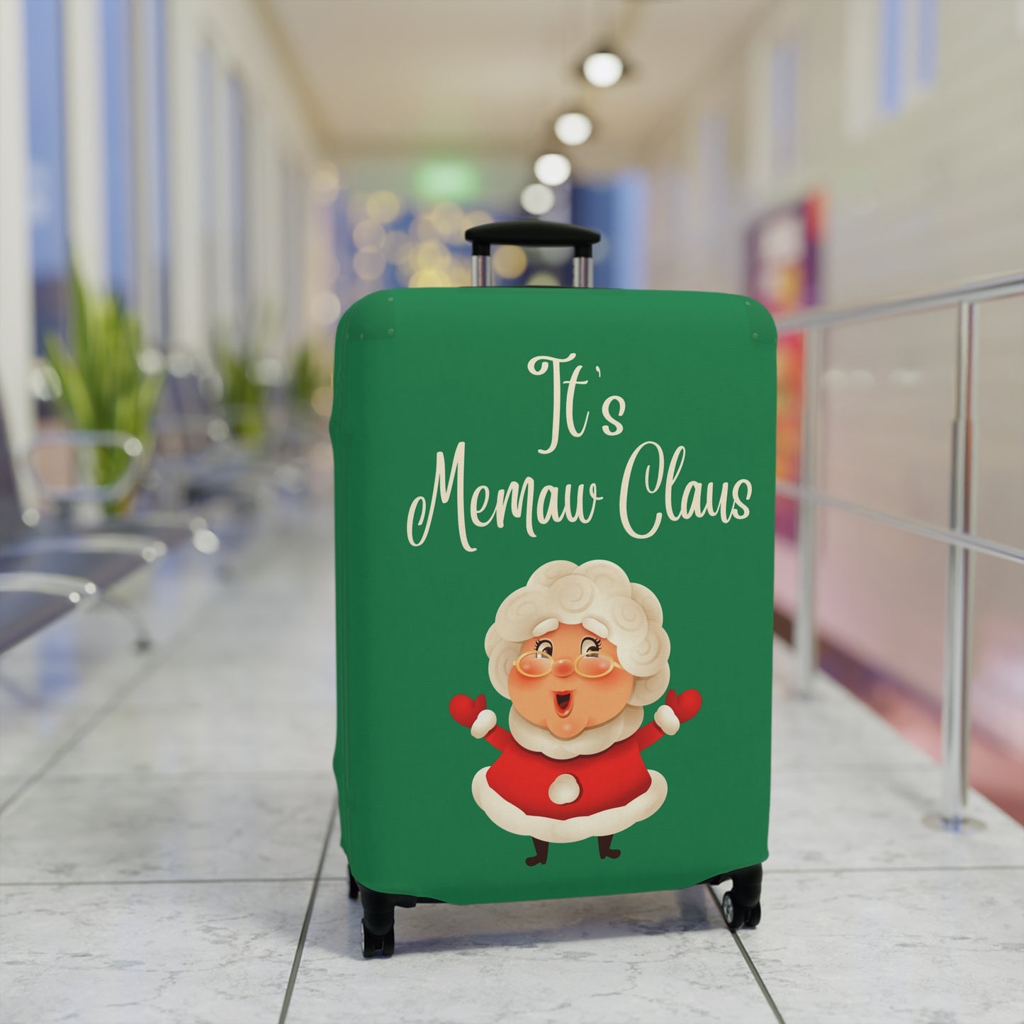 It's Memaw Claus Christmas Luggage Cover