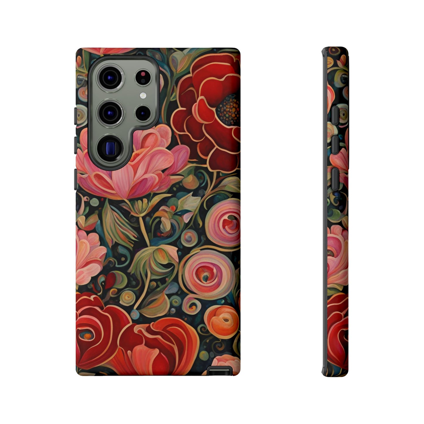 February Flowers iPhone Samsung Galaxy Google Pixel Tough Cases