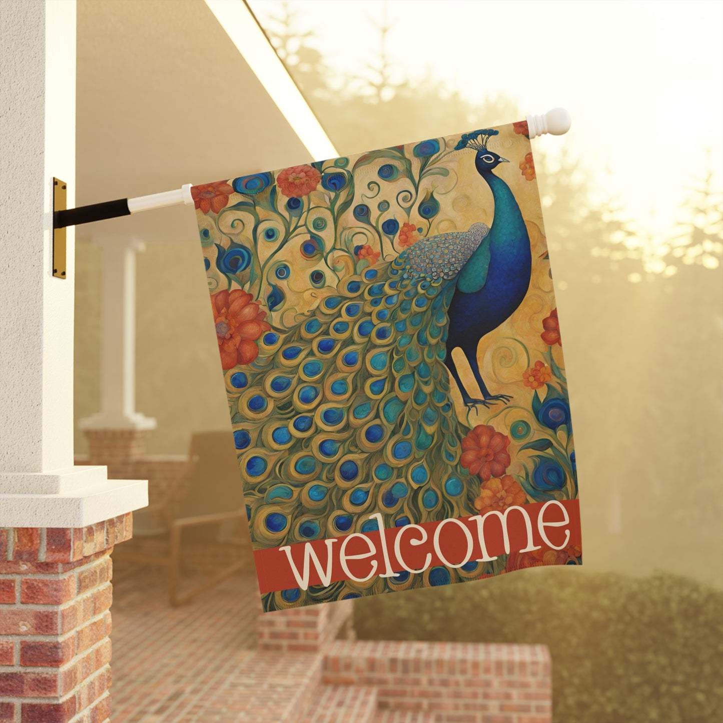 Flaunting It Welcome 2-Sided Garden & House Flag/Banner