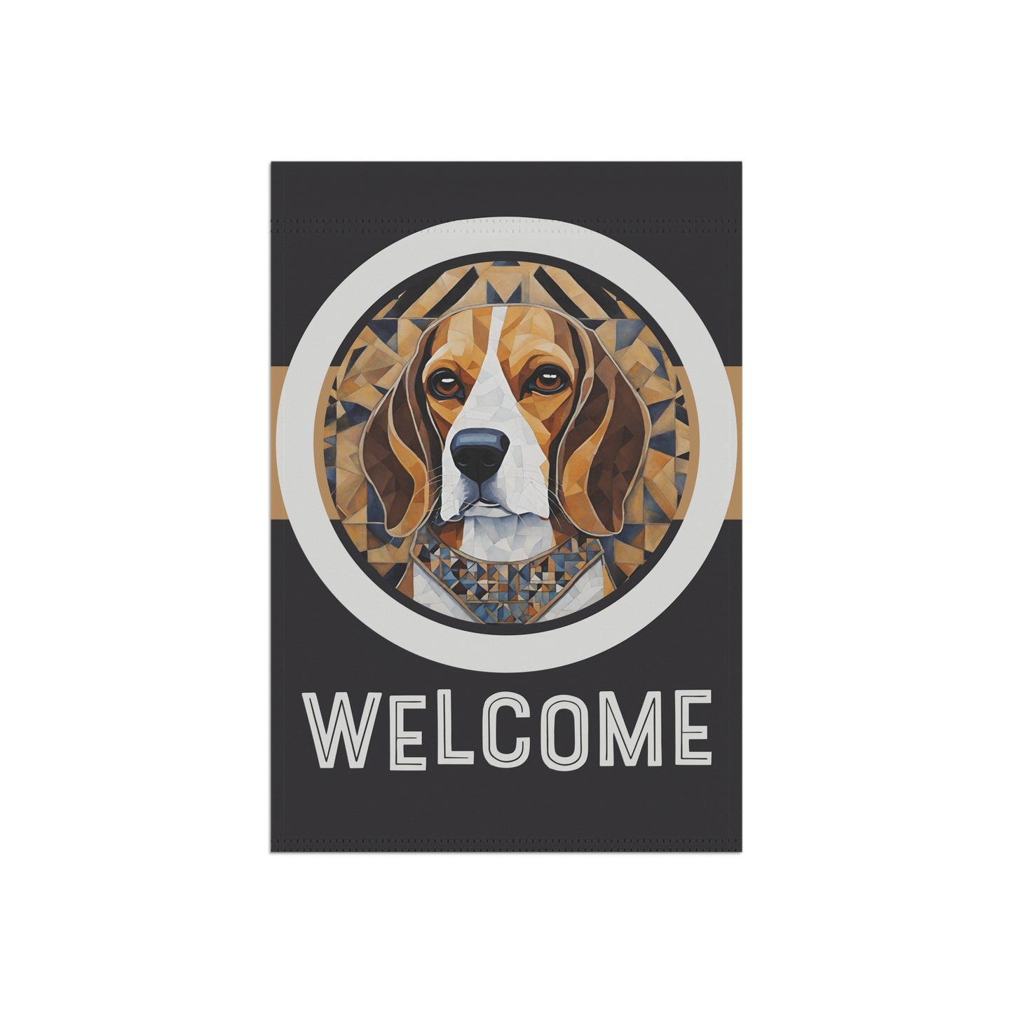 Beagle Welcome 2-Side Garden & House Flag/Banner