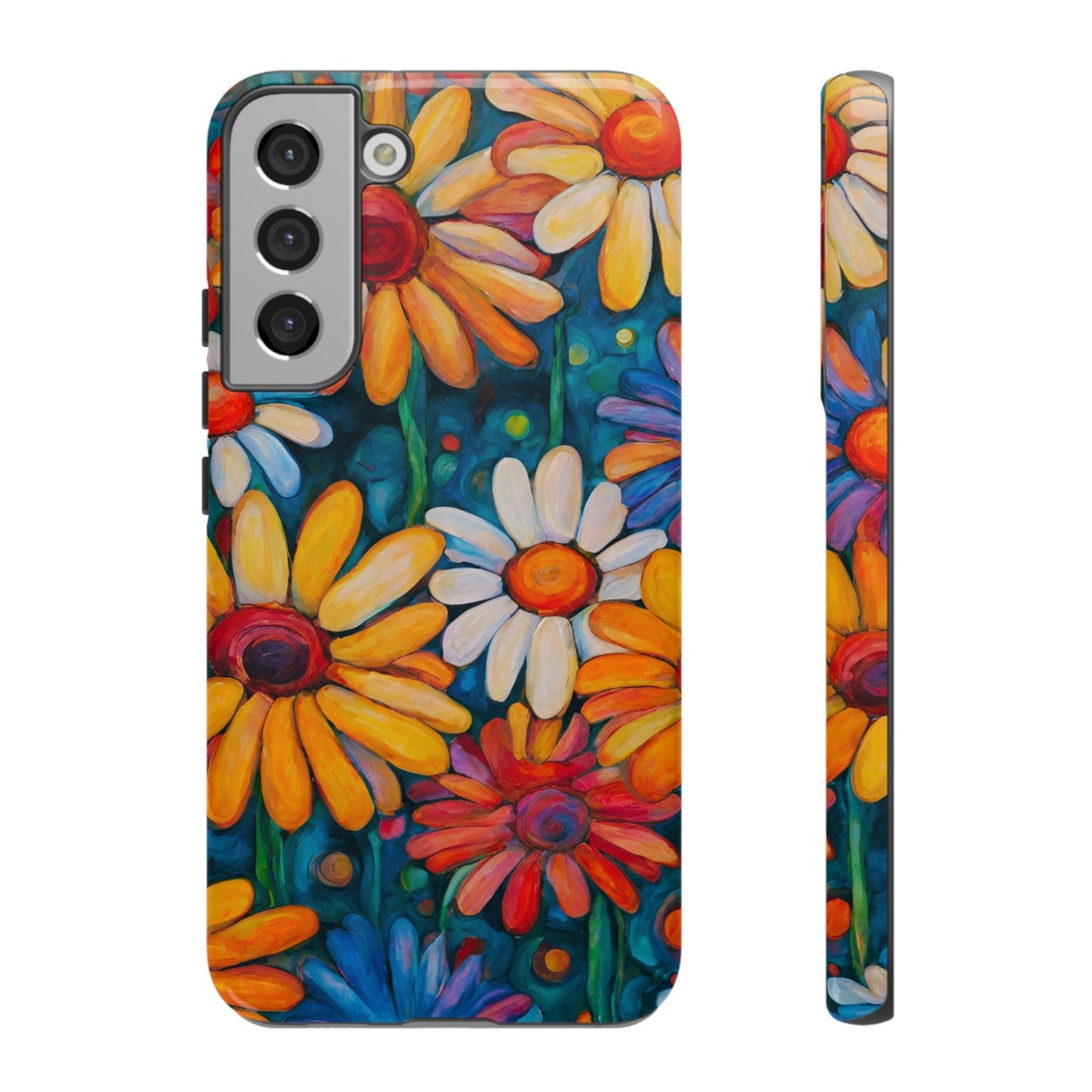 Crazy Daisies iPhone Samsung Galaxy Google Pixel Tough Cases