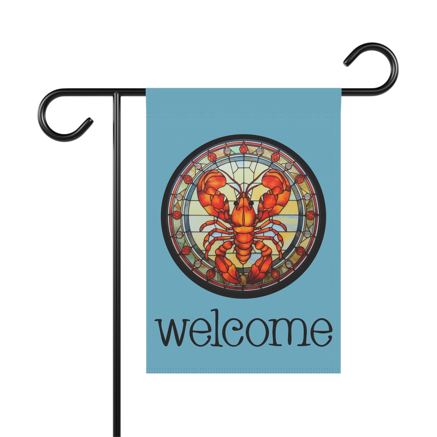 Lobster Welcome 2-Sided Garden & House Flag/Banner