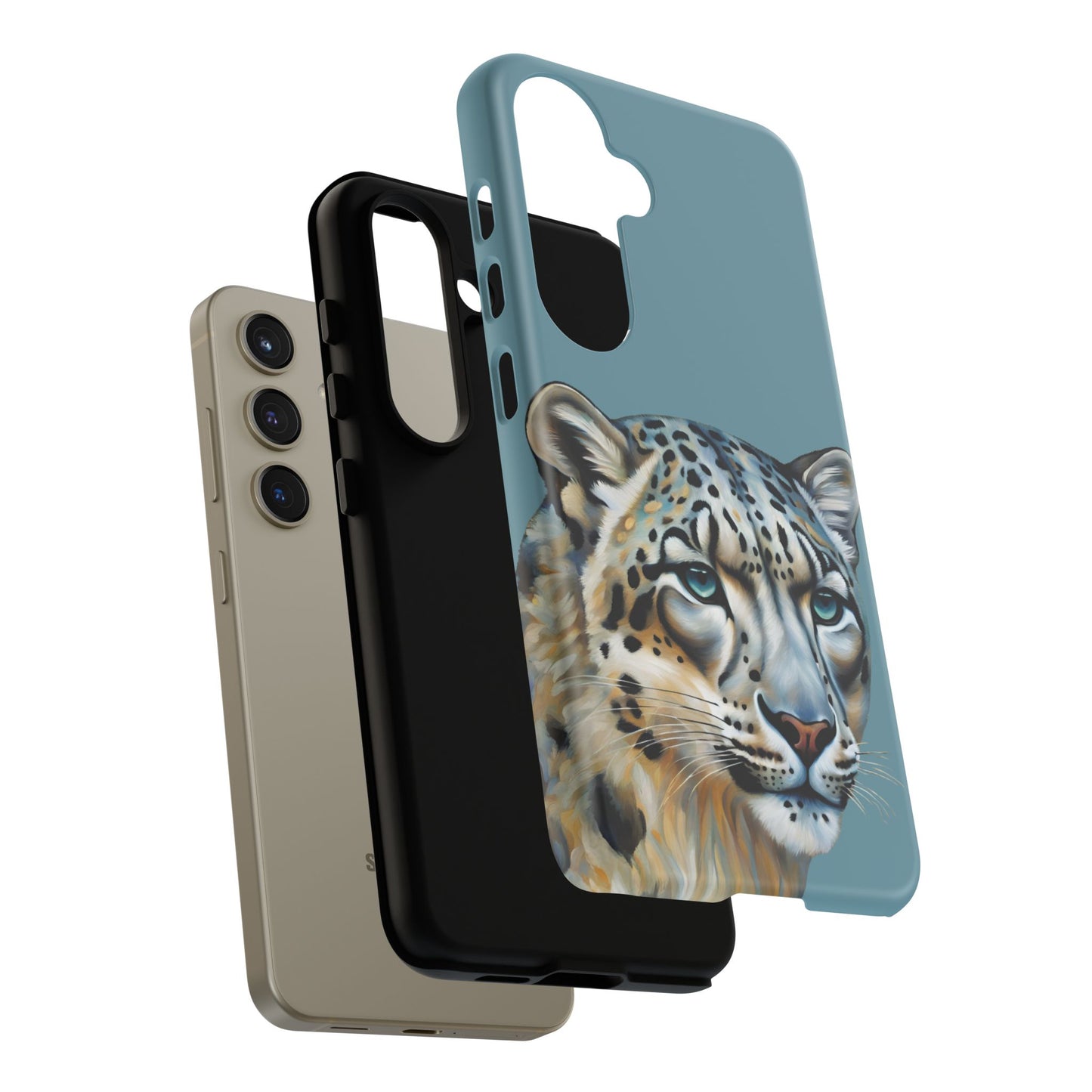 Snow Leopard iPhone Samsung Galaxy Google Pixel Tough Cases