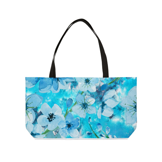 Nordic Floral Overnight Weekender Tote Bag