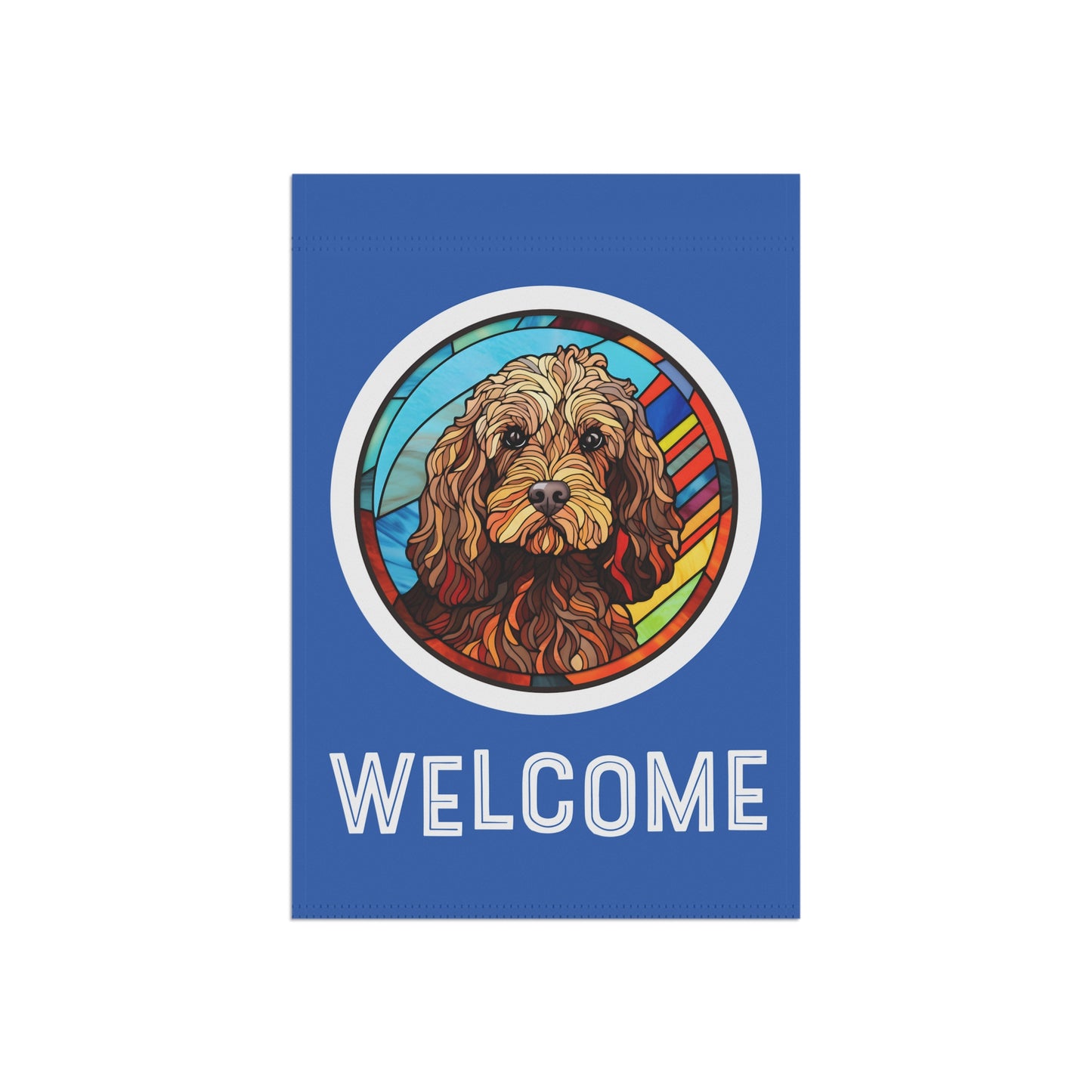 Cockapoo Welcome 2-Sided Garden & House Flag/Banner