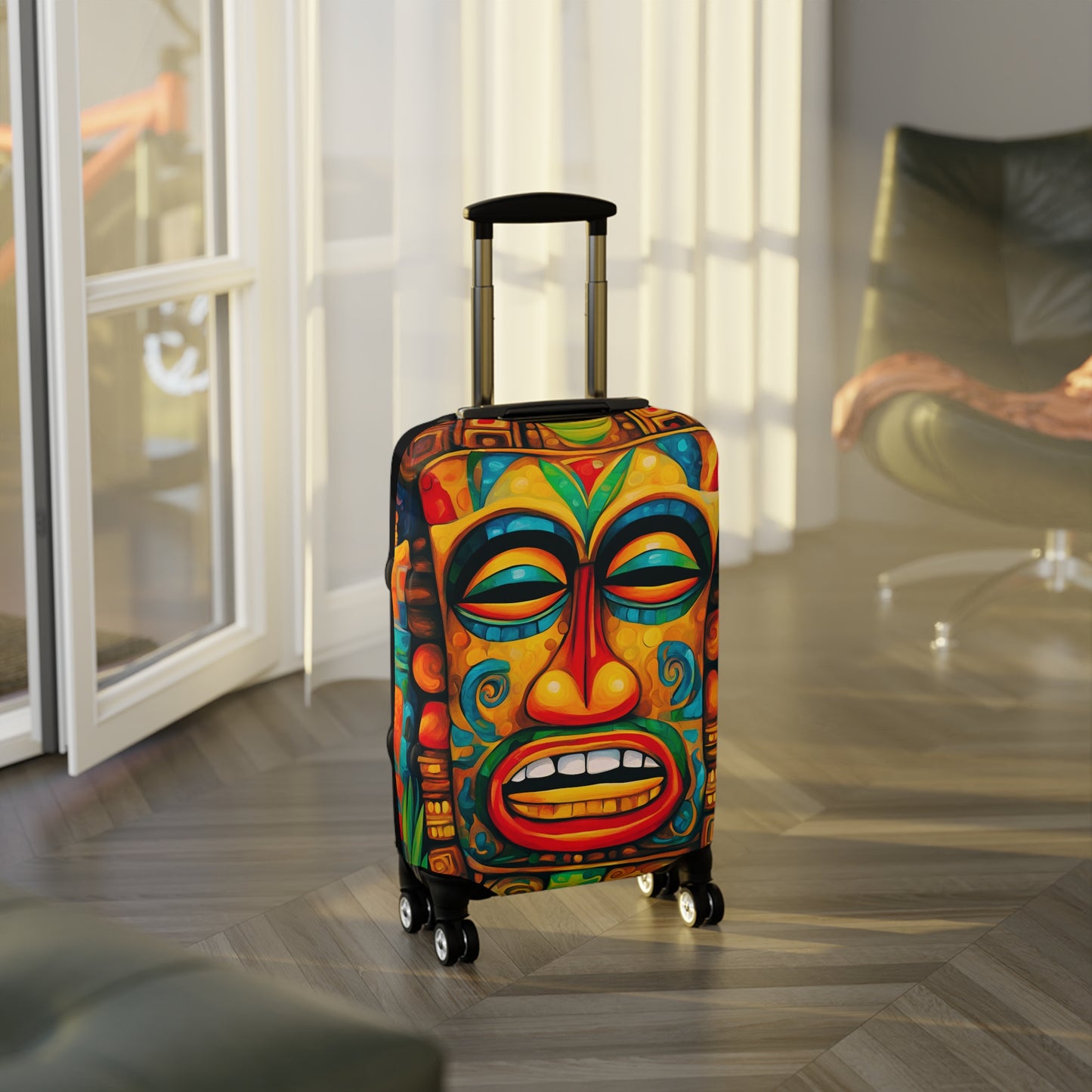 Happy Tiki Luggage Cover ONLY